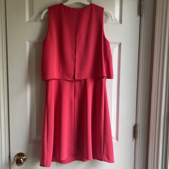 Calvin Klein Pink Ruffle Layered Dress - Picture 6 of 9